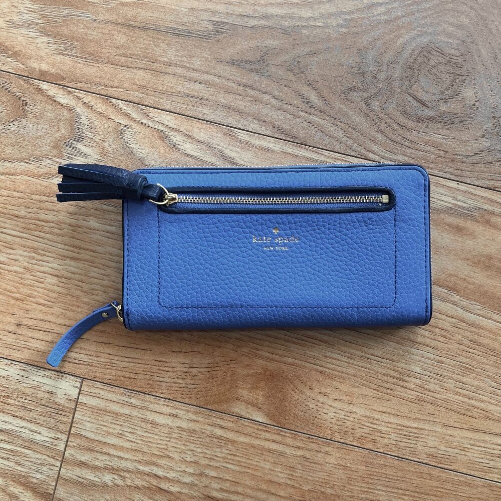 Periwinkle/Blue Kate Spade Large Continental Wallet